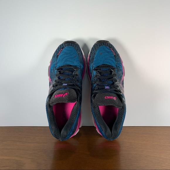 Asics - Gel Nimbus Athletic Shoes Blue Pink - Women’s 6.5 - Picture 5 of 8